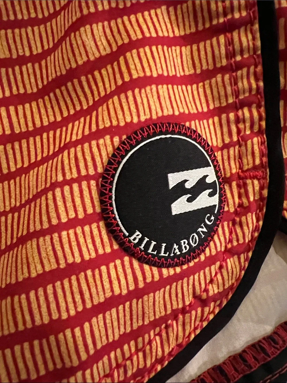 Lot of 2- Men’s Billabong Board Shorts/ Swim Trunks- Orange, Red, Green, White.